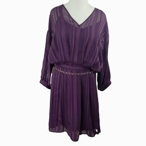 ASHLEY STEWART FIT AND FLARE DRESS WITH BELT SIZE 20